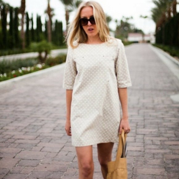 Emerson Fry Dresses & Skirts - Emerson Fry emersonmade Beige A Line Mod Dress Sm